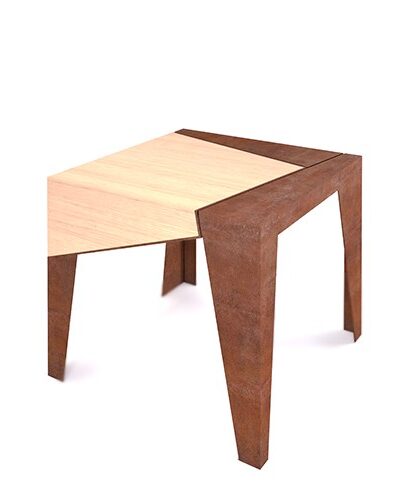 IGLU | Coffee table in corten and wood